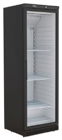 Armoire frigorifique professionnelle noire 1 porte vitrée 400 L - Nosem - A401TNVB