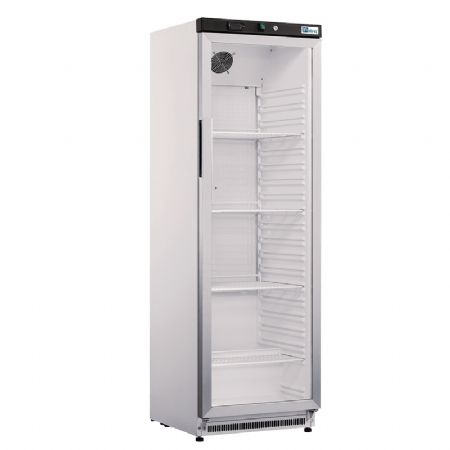 Armoire rfrigre positive 1 porte vitre blanc +2 / +8C - 350L