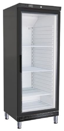 Armoire réfrigérée positive noire 1 porte vitrée 600 L - Nosem - A601TNVB