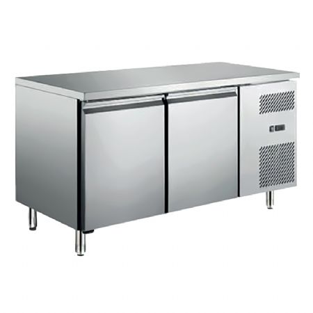 Table rfrigre professionnelle positive 2 portes sans dosseret 282 L