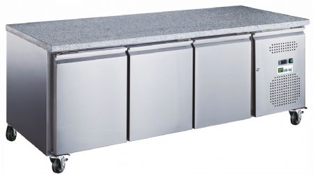 Table rfrigre positive avec 3 portes sur roulettes 580 litres - 600x400mm