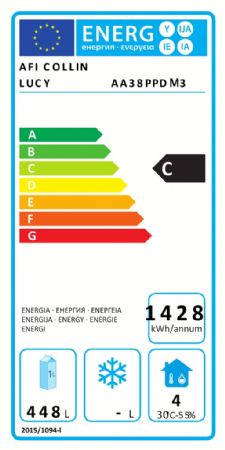 Tour réfrigéré pâtissière positif avec granit 3 portes 580 L - Afi-Collin-Lucy - AA38PPDM3