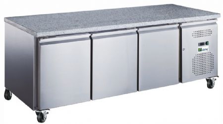 Tour réfrigéré pâtissière positif avec granit 3 portes 580 L - Afi-Collin-Lucy - AA38PPDM3