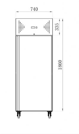 Armoire pâtissière négative 650 L tropicalisée 17 niveaux - Afi-Collin-Lucy - AA7PN
