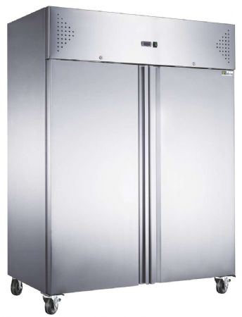 Armoire rfrigre positive inox 2 portes pleine +2 / +8C - 1200L