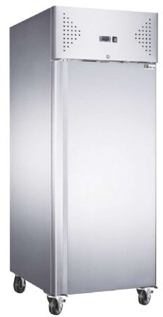 Armoire rfrigre positive inox 1 porte pleine +2 / +8C - 600L