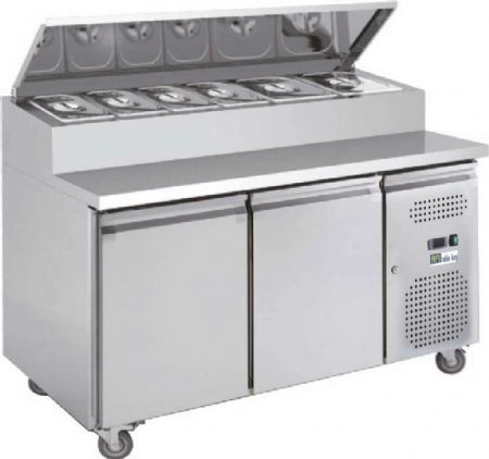 Saladette réfrigérée 2 portes pleines 282 L positive - Afi-Collin-Lucy - AAS27PP