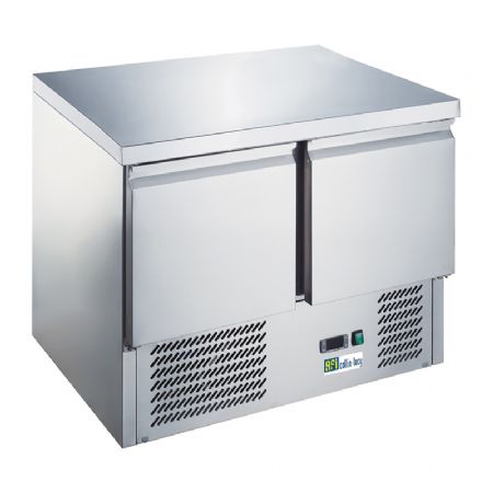 Table rfrigre 2 portes inox positif capacit 240 L