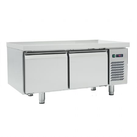 Soubassement rfrigr inox avec 2 portes - Classe 5 positif
