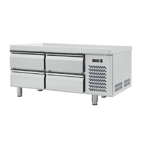 Soubassement rfrigr GN inox 4 tiroirs positif capacit 202 L