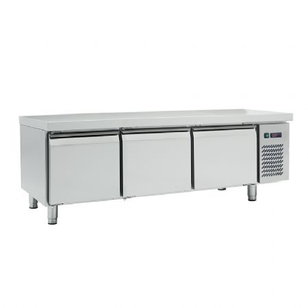 Soubassement rfrigr pro inox 3 portes positif capacit 302 L