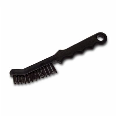 Brosse en inox avec manche plastique pour accessoires crêpière pro Brosse en inox avec manche plastique pour accessoires crêpière pro