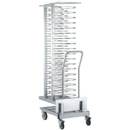 Chariot et chargeur amovible pour 45 assiettes diamtre 300 mm four 20x GN 1/1 espace 85 mm