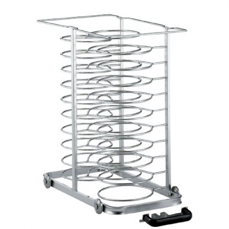 Chargeur amovible sur roulettes pour 23 assiettes diamtre 300 mm four 10x GN 1/1 espace 85 mm