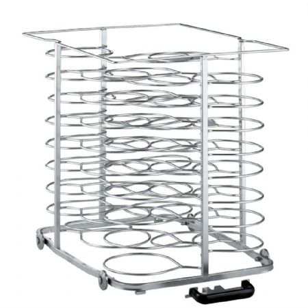 Chargeur amovible sur roulettes pour 51 assiettes diamtre 300 mm four 10x GN 2/1 espace 75 mm