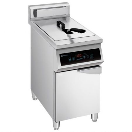 Friteuse professionnelle sur Coffre induction 30 litres 2 portes - Virtus - ACC0020