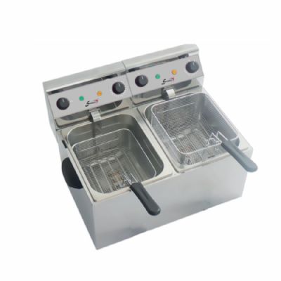 Friteuse lectrique  poser double cuve 2x4L