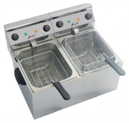 Friteuse professionnelle Monophasé 2 x 4 litres - Sofraca - ACF35N