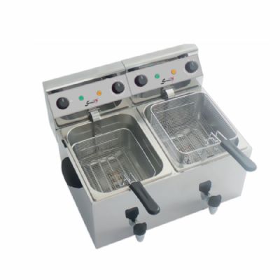 Friteuse lectrique  poser double cuve 2x8L