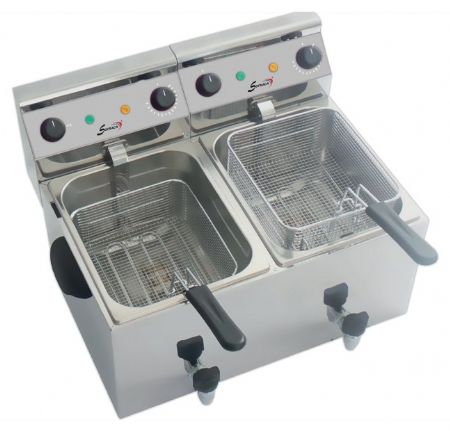 Friteuse professionnelle Monophasé 2 x 8 litres - Sofraca - ACF69N Friteuse professionnelle Monophasé 2 x 8 litres - Sofraca - ACF69N