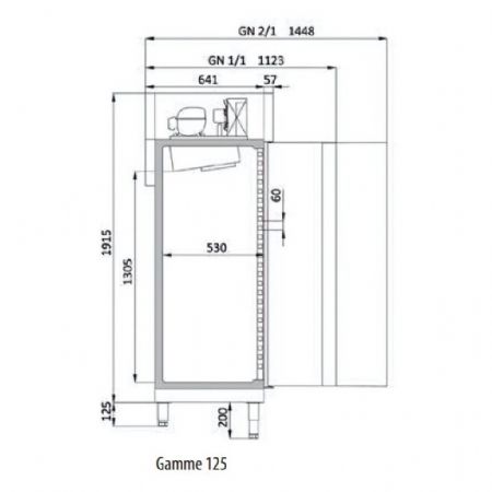 Armoire congélateur professionnelle 2 portes pleines 964 L - Docriluc - ACG-125