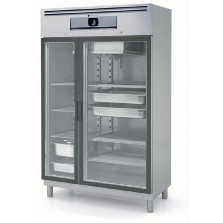 Armoire réfrigérée négative 2 portes vitrées 964 L - Docriluc - ACGE-125