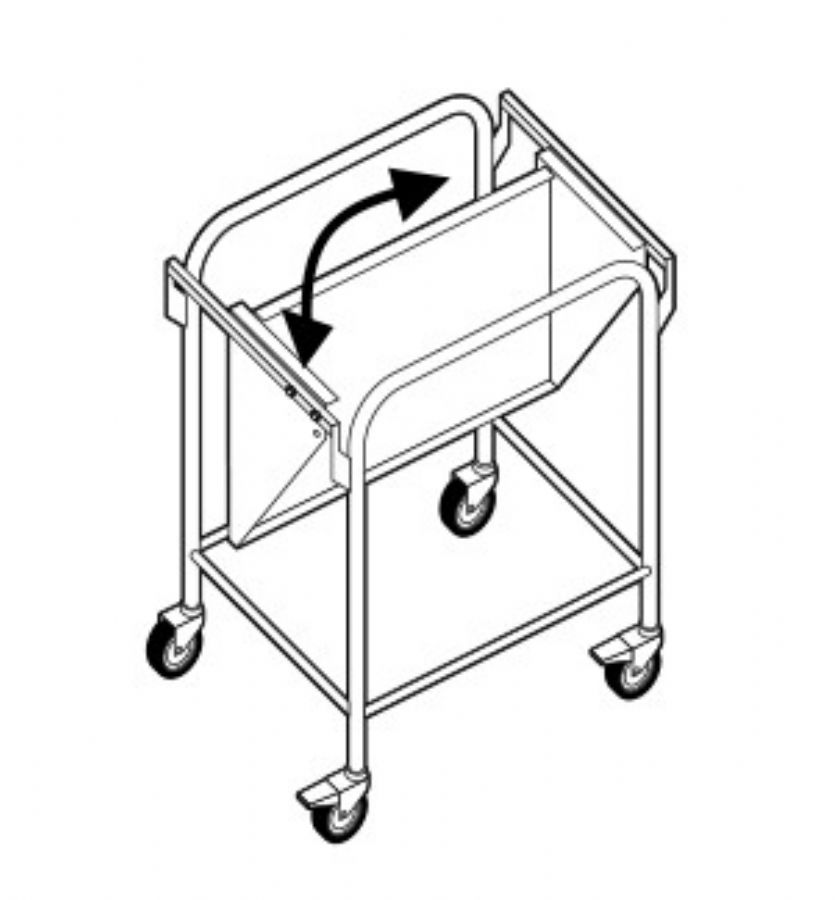 Chariot porte sturcture à plateau amovible 790x650x1060 Chariot porte sturcture à plateau amovible 790x650x1060