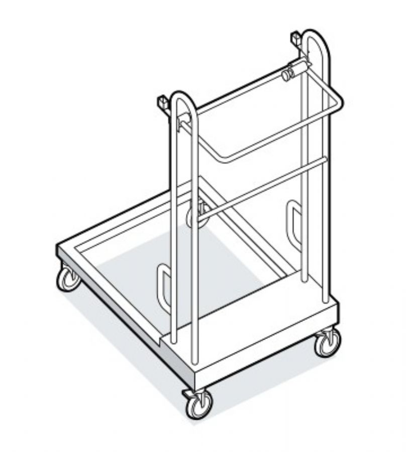 Chariot porte sturcture à plateau 625x610x1290 Chariot porte sturcture à plateau 625x610x1290