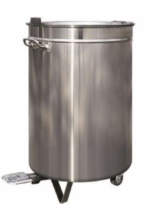Poubelle inox circulaire - 60L