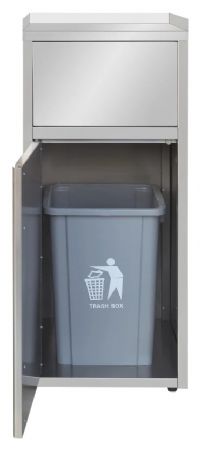 Refroidisseur de déchets professionnel - Poubelle snack, 500x530x1200+25mm - Skyrainbow - AD6000
