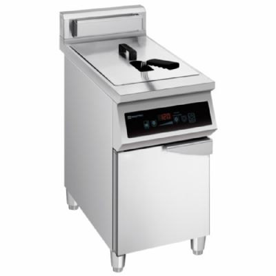 Friteuse électrique induction sur coffre 2 portes cuve 30 L puissance 10 kW Friteuse électrique induction sur coffre 2 portes cuve 30 L puissance 10 kW