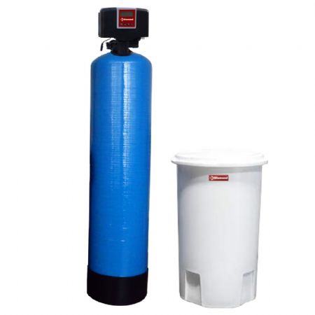 Adoucisseur d'eau chrono-volumétrique 60 L avec bonbonne externe 264/470x264/470x1590/680 mm - Diamond - ADD-60/MX2