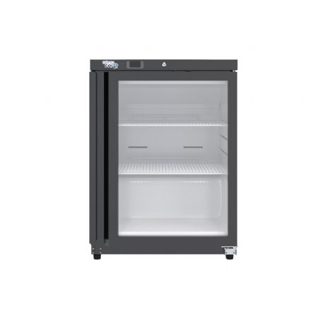 Armoire rfrigre porte vitre capacit 200 L finition noire