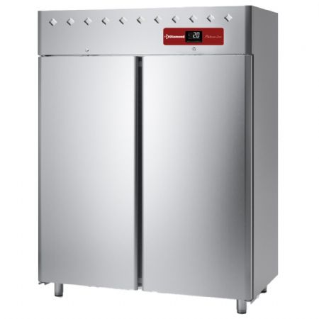 Armoire réfrigérateur positive professionnelle ventilé 1400 L classe B, 2 portes pleines - Diamond - AE2P/PL3