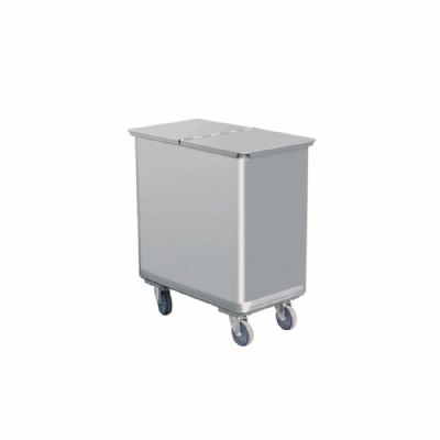 Poubelle inox cubique - 120L