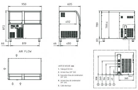 Machine � gla�ons grains professionnelle 126 kg/24h avec r�serve 40kg