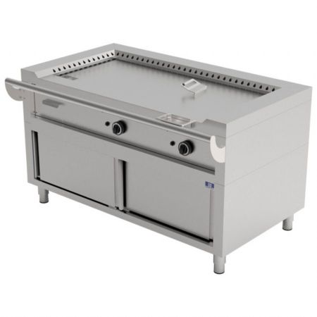 Teppanyaki à gaz sur soubassement fermé, 2 zones - Virtus - AHC0009