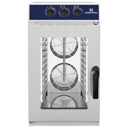 Four mixte professionnel électrique mécanique à vapeur directe, 10x GN 1/1 Triphasé - Virtus - AIB0058