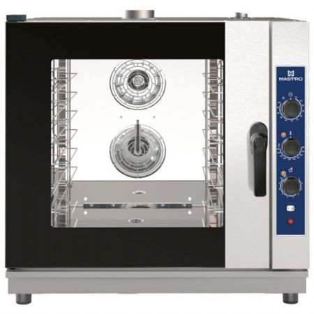 Four mixte professionnel à gaz mécanique à vapeur directe, 6x GN 1/1 ou 600x400 mm - Virtus - AIC0101 Four mixte professionnel à gaz mécanique à vapeur directe, 6x GN 1/1 ou 600x400 mm - Virtus - AIC0101