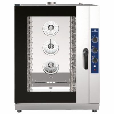 Four mixte gaz à vapeur directe commandes manuelles - avec 10x GN 1/1 ou 600x400 mm Four mixte gaz à vapeur directe commandes manuelles - avec 10x GN 1/1 ou 600x400 mm