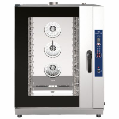 Four mixte gaz digital à injection de vapeur nettoyage automatique avec 10x GN 1/1 ou 600x400 mm Four mixte gaz digital à injection de vapeur nettoyage automatique avec 10x GN 1/1 ou 600x400 mm