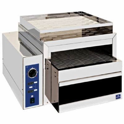 Grille-pain tunnel inox avec chambre 375x75 mm puissance 4 kW monophas