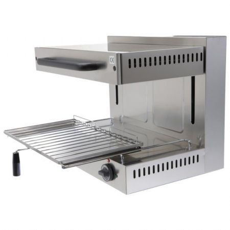 Salamandre gaz avec plafond mobile et grille, GN 1/1, 500x680x500 mm - Virtus - AJH0011