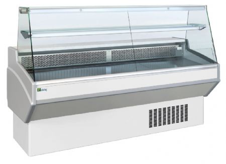 Vitrine de prsentation comptoir avec vitrage droit +3 / +6C 2 portes -2000x820x1200mm