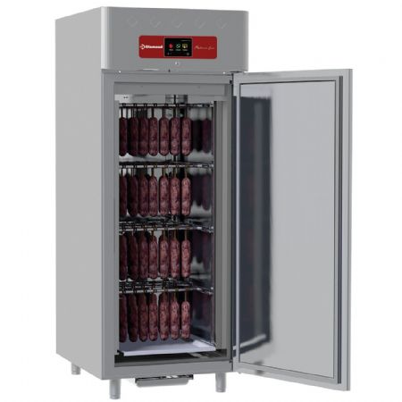 Armoire de Maturation de la Viande dry aging charcuterie ventilée 850 L, 1 porte, 20x GN 2/1, 790x1095x2025 mm - Diamond - AL4S/FS