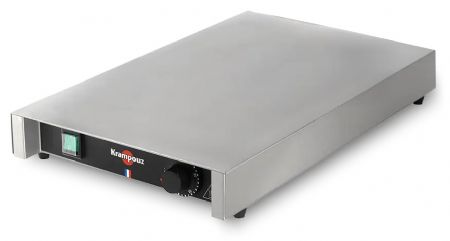Plaque chauffante professionnelle électrique inox 500 W 30 à 120 °C - Krampouz - AMPC1AA-KR