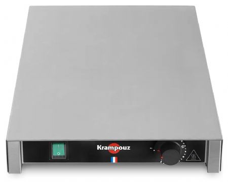 Plaque chauffante professionnelle électrique inox 500 W 30 à 120 °C - Krampouz - AMPC1AA-KR