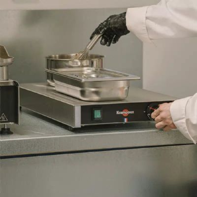 Réchaud électrique inox avec bacs GN - 533x325x76 mm Réchaud électrique inox avec bacs GN - 533x325x76 mm