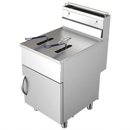 Friteuse professionnelle sur coffre à gaz de 1 x 45 litres avec 2 paniers - Virtus - AMZ0051 Friteuse professionnelle sur coffre à gaz de 1 x 45 litres avec 2 paniers - Virtus - AMZ0051