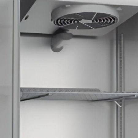 Armoire à casiers positive inox avec 1 porte pleine et 7 bacs isolation 75 mm - 645 litres